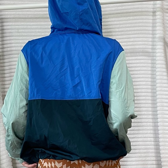 Color block pullover windbreaker spring jacket - Picture 6 of 6